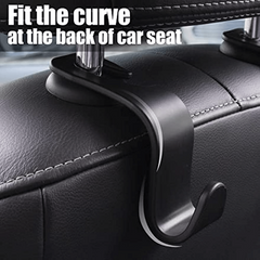 Car Seat Headrest Hook Auto Seat Hook Hangers Storage Organizer 4 Pack