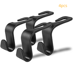 Car Seat Headrest Hook Auto Seat Hook Hangers Storage Organizer 4 Pack