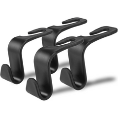 Car Seat Headrest Hook Auto Seat Hook Hangers Storage Organizer 4 Pack