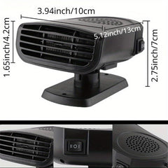 Portable Car Heater Defroster Fan 2in1 150W