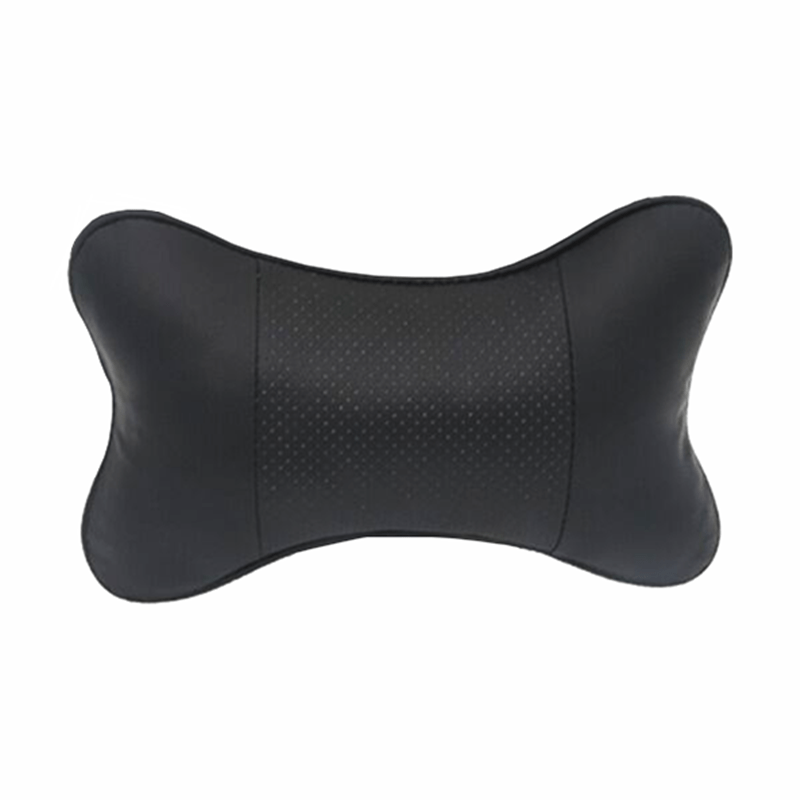 Car Headrest PU Leather Neck Pillow Soft Seat Rest Cushion