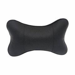 Car Headrest PU Leather Neck Pillow Soft Seat Rest Cushion
