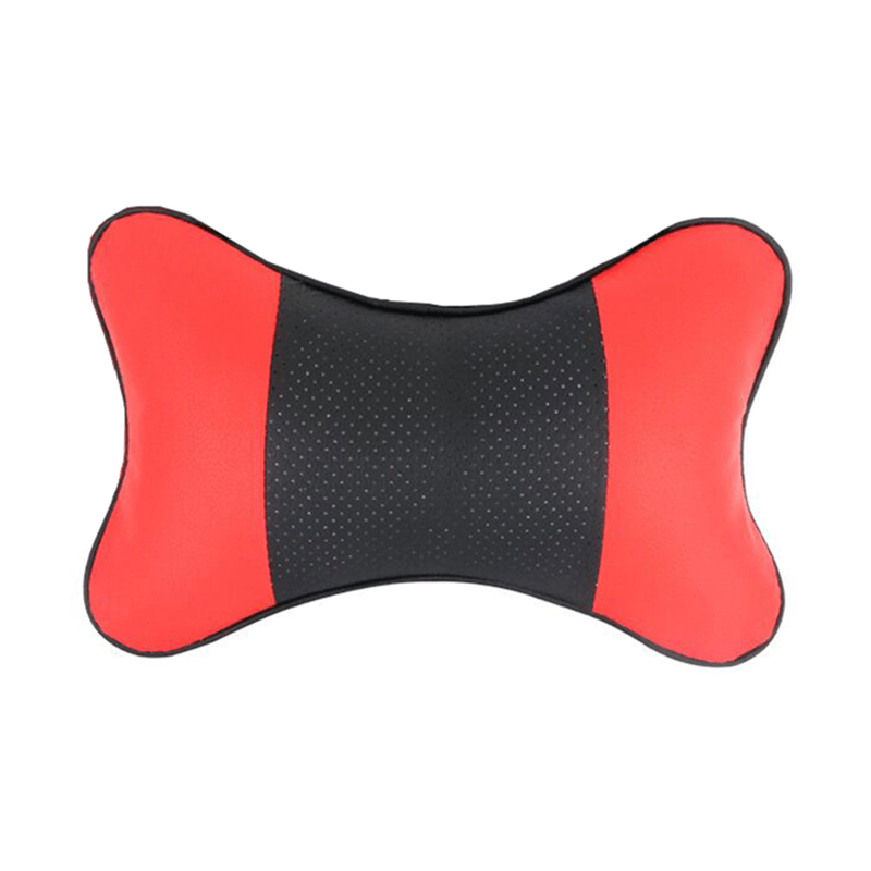 Car Headrest PU Leather Neck Pillow Soft Seat Rest Cushion