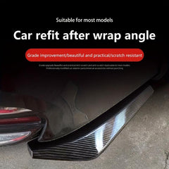 2pcs Universal Car Rear Wrap Corner Small Modified Rear Spoiler Front Rear Lip