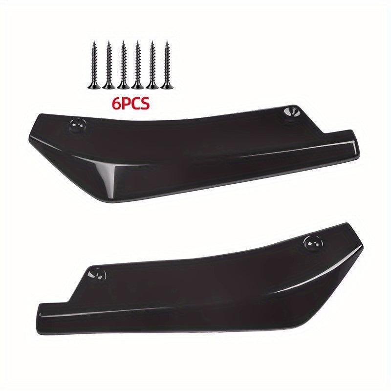 2pcs Universal Car Rear Wrap Corner Small Modified Rear Spoiler Front Rear Lip