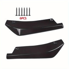2pcs Universal Car Rear Wrap Corner Small Modified Rear Spoiler Front Rear Lip