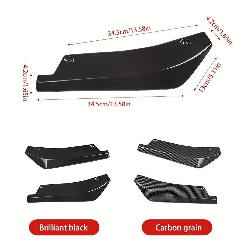 2pcs Universal Car Rear Wrap Corner Small Modified Rear Spoiler Front Rear Lip