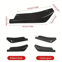 2pcs Universal Car Rear Wrap Corner Small Modified Rear Spoiler Front Rear Lip