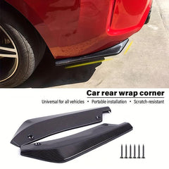 2pcs Universal Car Rear Wrap Corner Small Modified Rear Spoiler Front Rear Lip