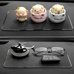 High Temp Resistant Non-slip Car Mat, Center Console Phone Holder