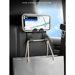 Car Mobile Phone Holder Storage Hook for Rear Seat Backrest