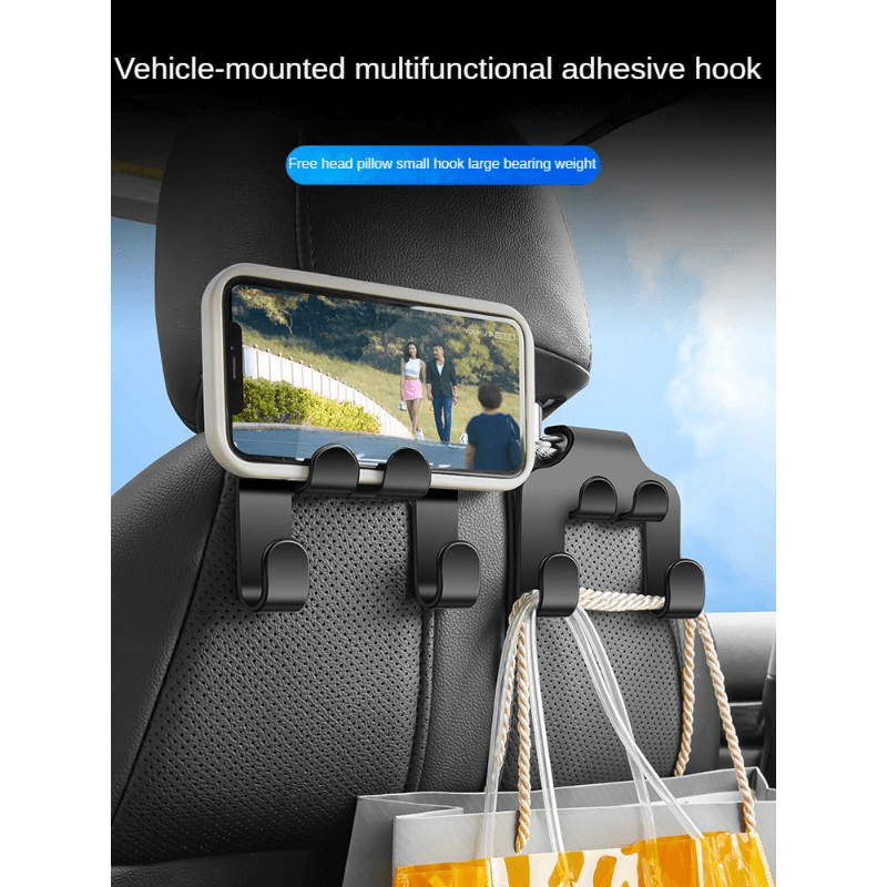 Car Mobile Phone Holder Storage Hook for Rear Seat Backrest