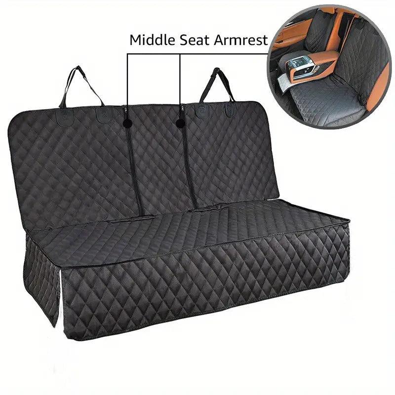 Waterproof Dog Car Seat Cover with Armrest for Dogs