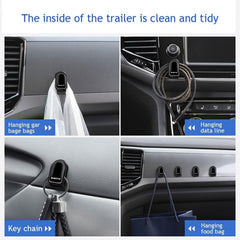 4pcs Mini Car Paste Hook Mask Holder Dashboard Hanging Strong Adhesive Hooks