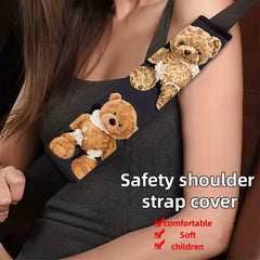 Cartoon Bear Car Seat Belt Shoulder Protector