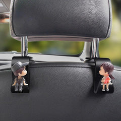 2pcs Car Hooks Car Seat Back Holder Multifunctional Couple Hooks