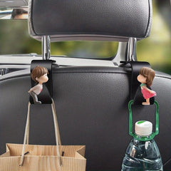 2pcs Car Hooks Car Seat Back Holder Multifunctional Couple Hooks