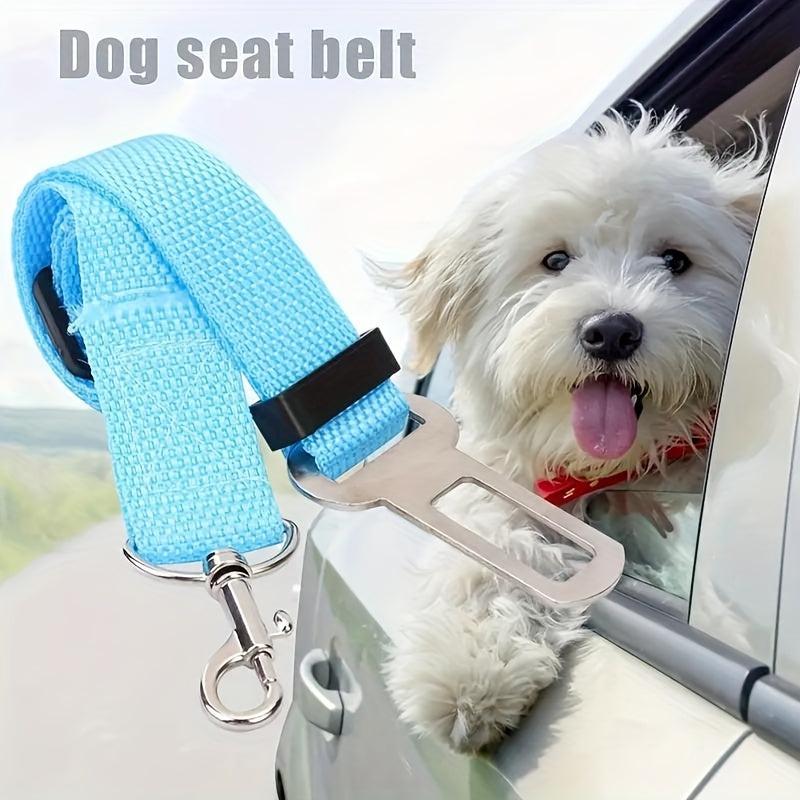 4pcs Car Mounted Pet Traction Rope & Safety Belt