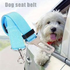 4pcs Car Mounted Pet Traction Rope & Safety Belt