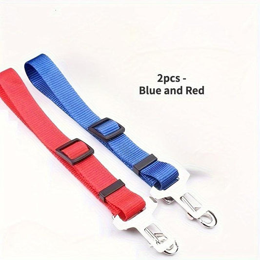 4pcs Car Mounted Pet Traction Rope & Safety Belt