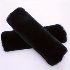 2pcs Soft Artificial Sheepskin Car Seat Belt Pad Shoulder Strap Cover