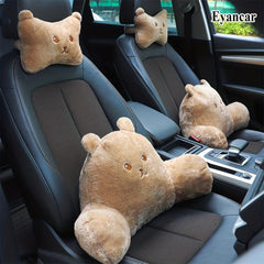 Cartoon Car Headrest & Waist Rest Set