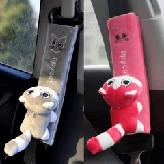 Car Seat Belt Cover Warm Flannel Shoulder Pad Pink