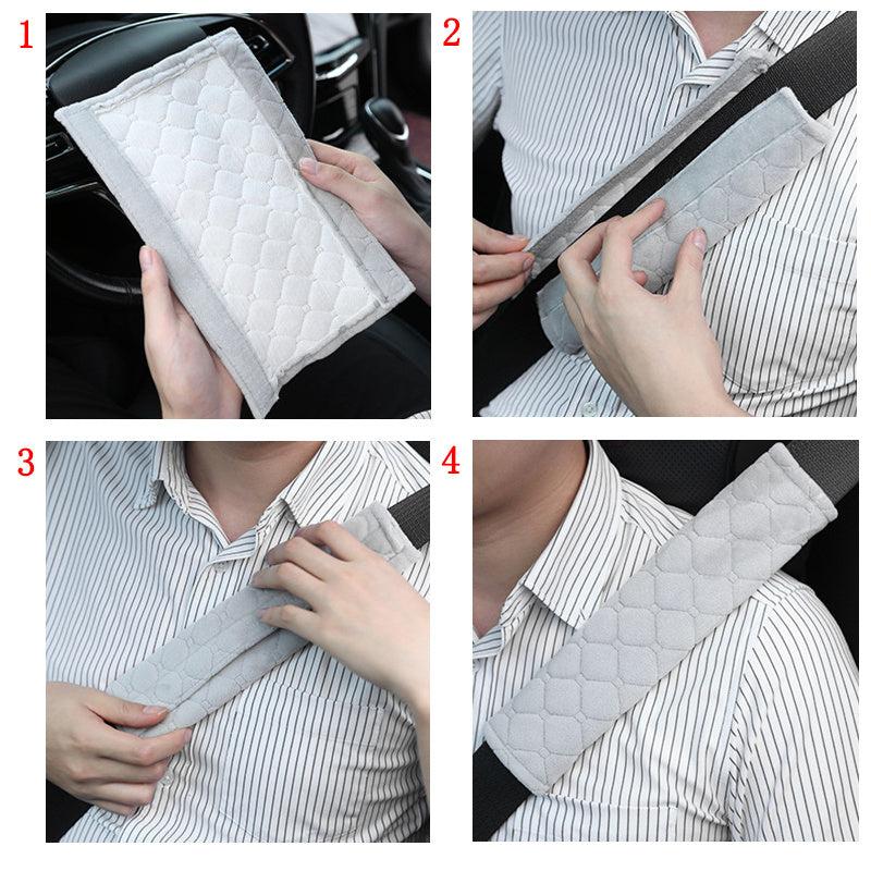 Soft Plush Seat Belt Covers for Car Upgrade