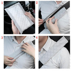 Soft Plush Seat Belt Covers for Car Upgrade