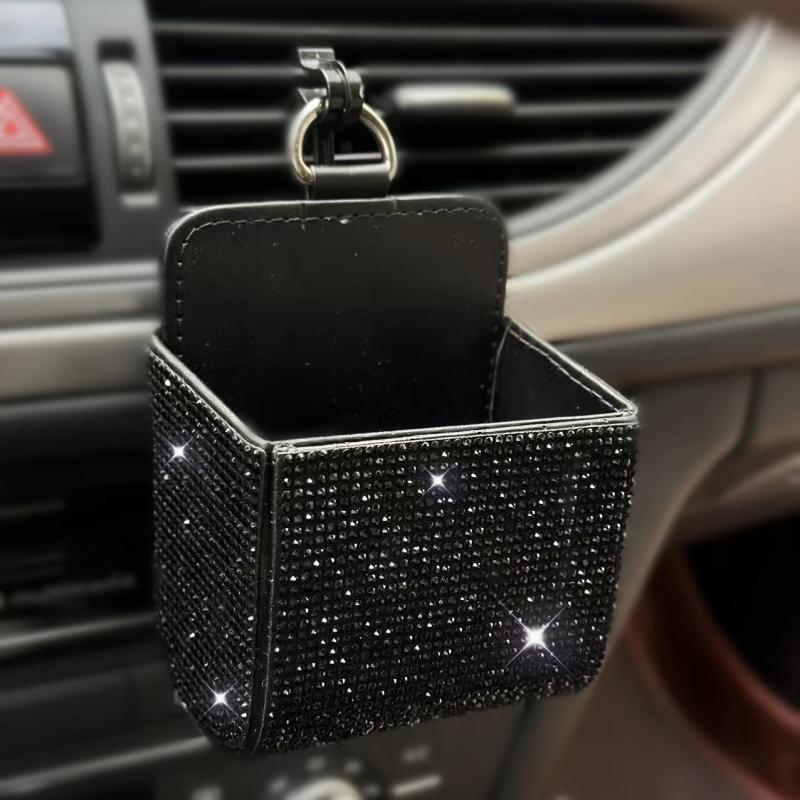 Car Air Vent Phone Holder Pouch Bling Organizer Bag Box