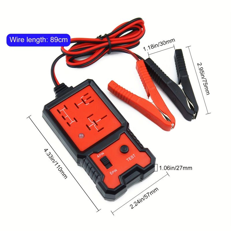 12V 4/5 Pin Automotive Relay Tester with Clips