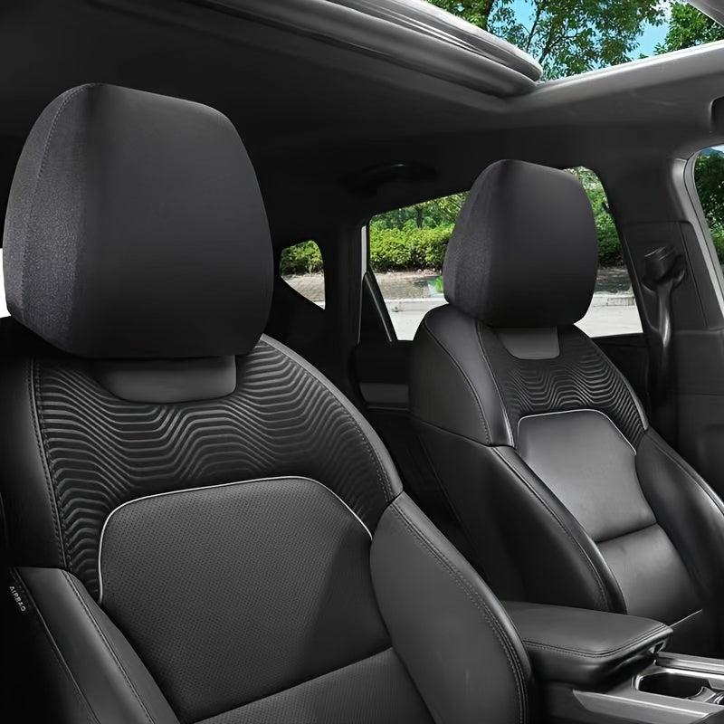 Car Seat Headrest Elastic Cover Dustproof Anti Fouling SUV Train Computer Seat