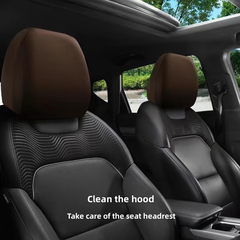 Car Seat Headrest Elastic Cover Dustproof Anti Fouling SUV Train Computer Seat