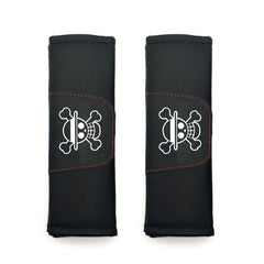 2pcs Anime Flag Seat Belt Pad Shoulder Strap Cover Car Accessories