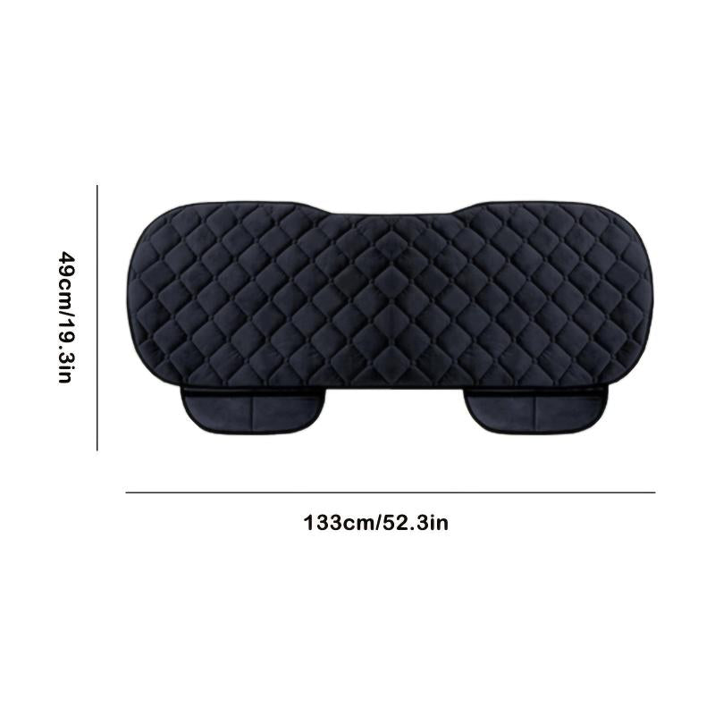 Plush Car Back Seat Cover Rear Protector Mat Auto Chair Cushion
