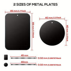 Metal Plate for Magnetic Mount Replacement Disc Strong Adhesive
