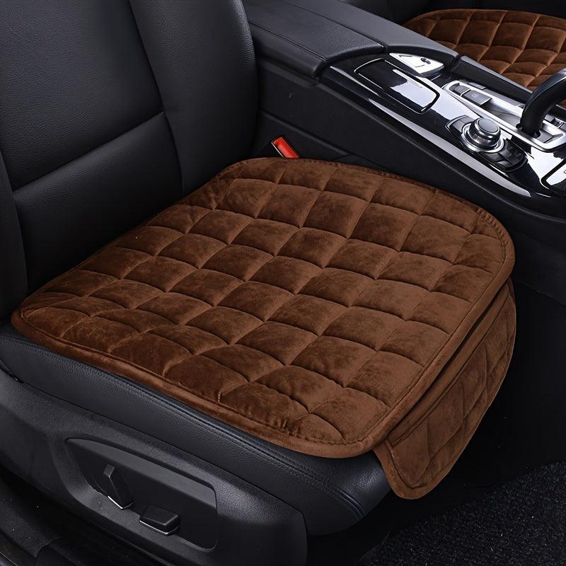 Car Seat Cushion Memory Silk Wadding Non Slip Rubber Bottom With Storage Pouch