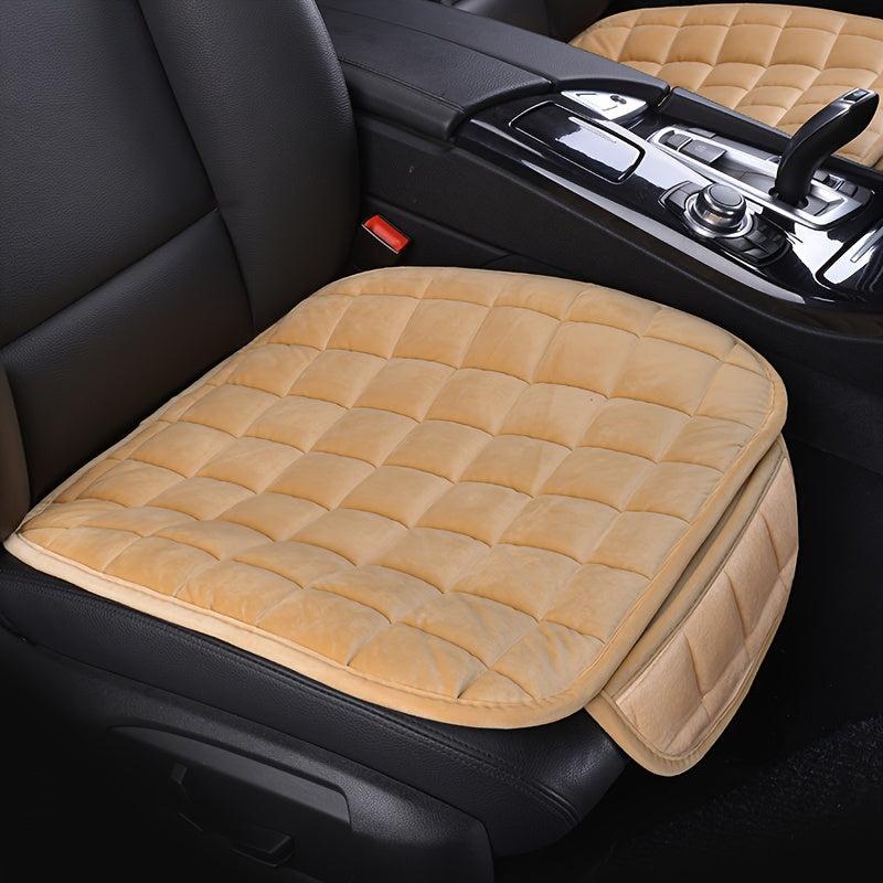 Car Seat Cushion Memory Silk Wadding Non Slip Rubber Bottom With Storage Pouch