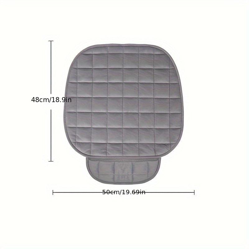 Car Seat Cushion Memory Silk Wadding Non Slip Rubber Bottom With Storage Pouch