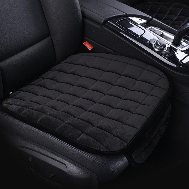 Car Seat Cushion Memory Silk Wadding Non Slip Rubber Bottom With Storage Pouch