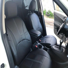 5 Seats PVC Quilted Leather Car Seat Covers Breathable Faux Leather