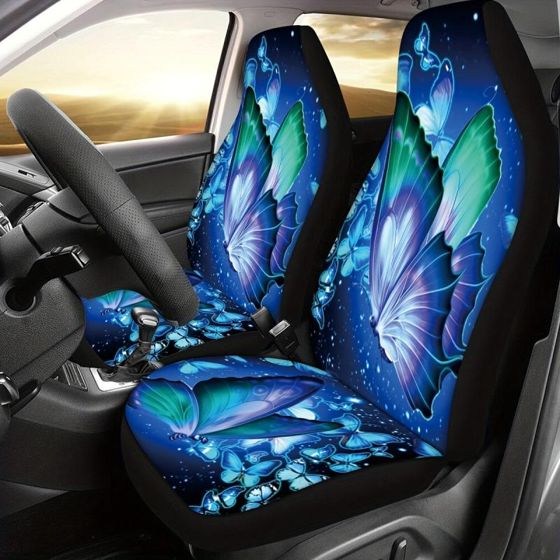 Car Seat Cover Big Butterfly Print