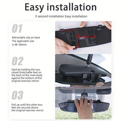 Wide Field Automotive Reversing Mirror for Cars SUVs Trucks and Van