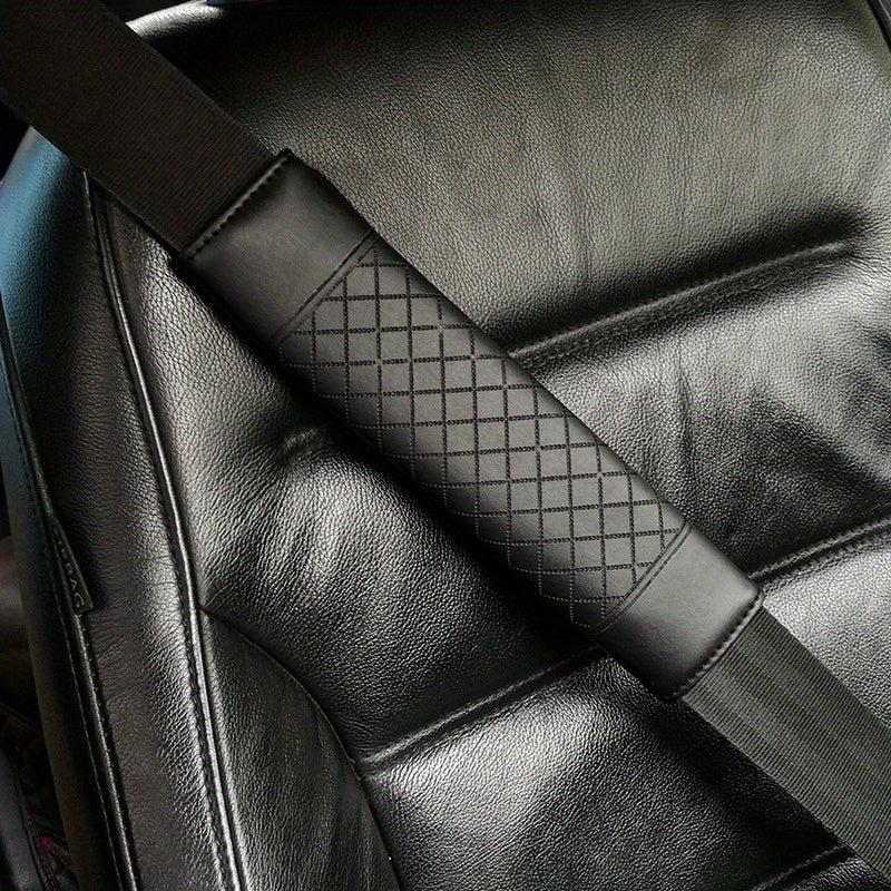 Universal Car Safety Seat Belt Faux Leather Shoulder Pad Cushion Cover