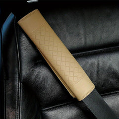 Universal Car Safety Seat Belt Faux Leather Shoulder Pad Cushion Cover