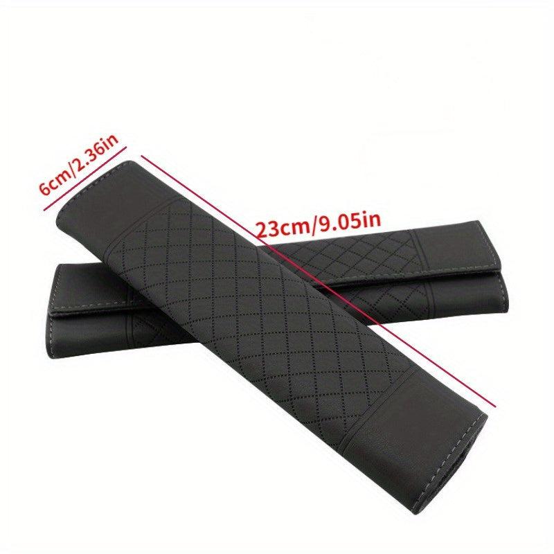 Universal Car Safety Seat Belt Faux Leather Shoulder Pad Cushion Cover