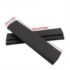Universal Car Safety Seat Belt Faux Leather Shoulder Pad Cushion Cover