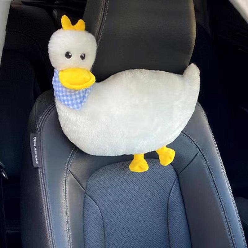 Cartoon Car Headrest Pillow Neck Support Duck Love Back Waist Pillow