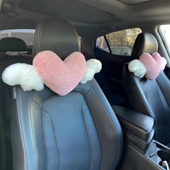 Cartoon Car Headrest Pillow Neck Support Duck Love Back Waist Pillow