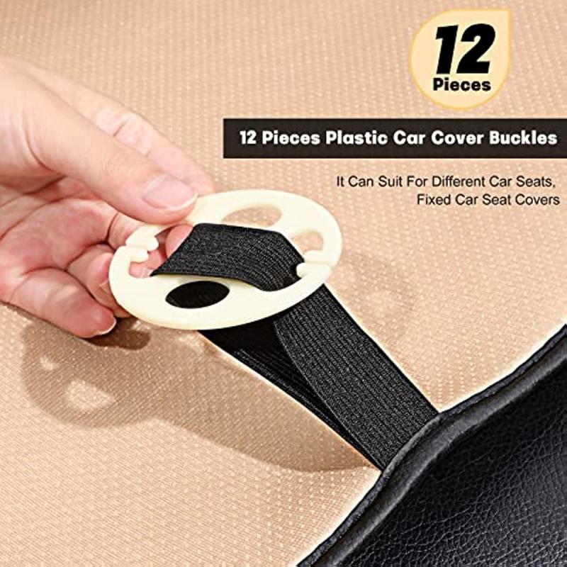 Car Seat Cover Plum Plate Hooks 24pcs Set